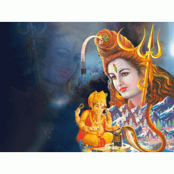 Lord Shiva and Vinayaga
